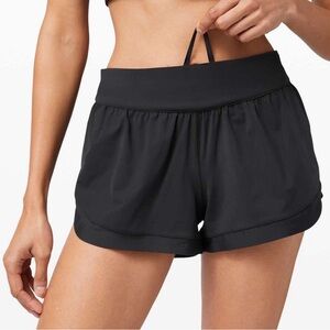 Lululemon Calm Tides Running Shorts in Black Womens Size 8